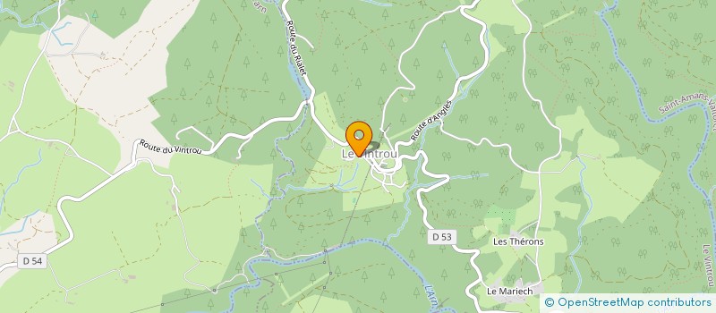 localisation de l'entreprise HUMAN AND FREE  LE VINTROU