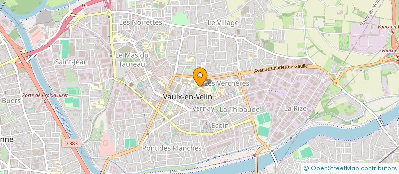 localisation de l'entreprise HUMAN BEE ING (HBI)  VAULX-EN-VELIN