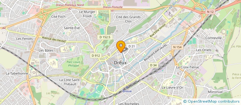 localisation de l'entreprise HUMAN, BUSINESS & TECHNOLOGY à DREUX