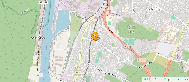 localisation de l'entreprise HUMAN CARE  PETIT-COURONNE