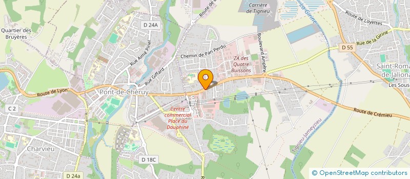 localisation de l'entreprise HUMAN CARE ACADEMY  TIGNIEU-JAMEYZIEU