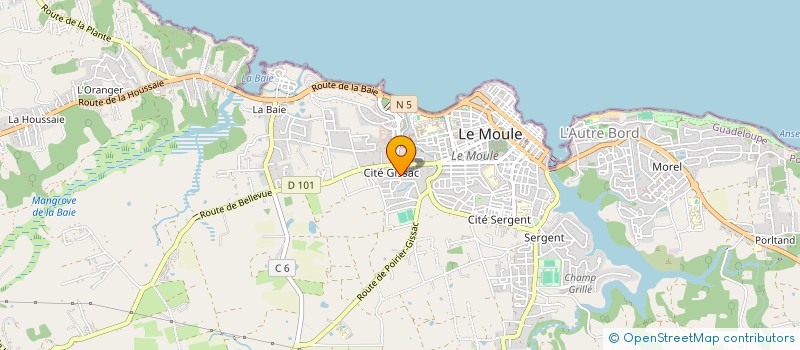 localisation de l'entreprise HUMAN CARES à LE MOULE