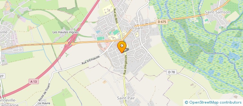 localisation de l'entreprise HUMAN D&P  VIERVILLE-SUR-MER