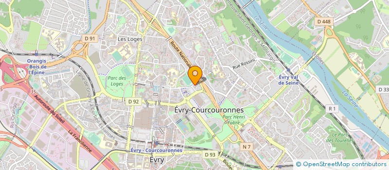 localisation de l'entreprise HUMAN FIRST  EVRY-COURCOURONNES