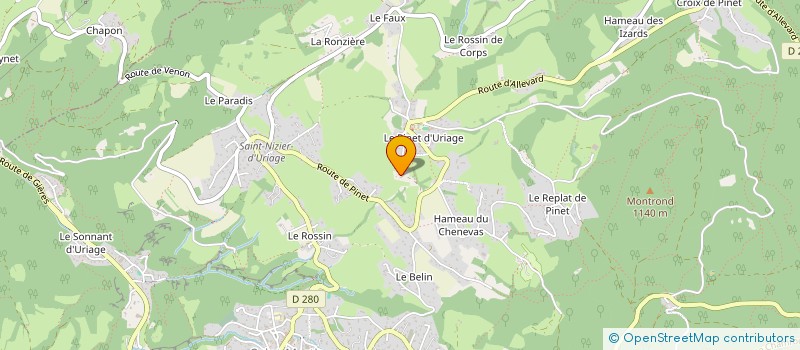 localisation de l'entreprise HUMAN HUMUS  SAINT MARTIN D'URIAGE