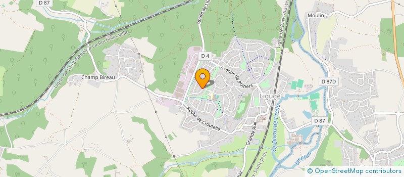 localisation de l'entreprise HUMAN INFOSERVICES  LIGUGE