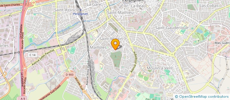 localisation de l'entreprise HUMAN-INVEST à PERPIGNAN