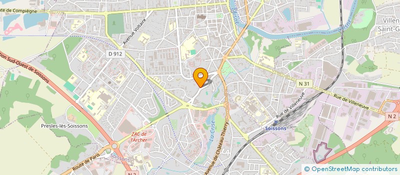 localisation de l'entreprise HUMAN-RESCUE à SOISSONS