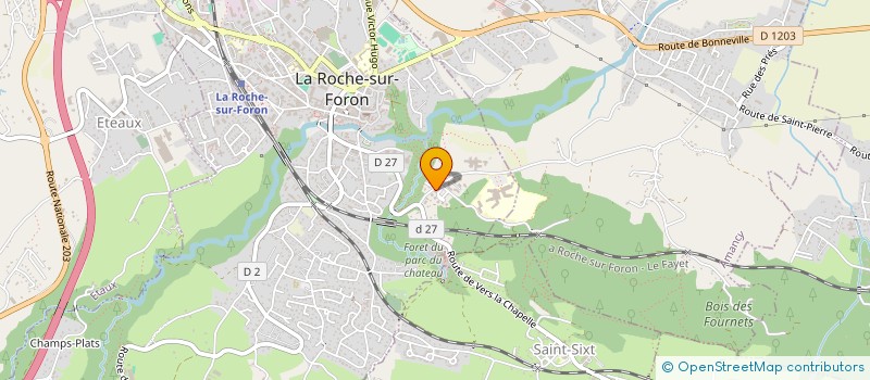 localisation de l'entreprise HUMAN&SENS  MONT-SAXONNEX