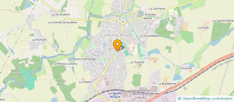 localisation de l'entreprise HUMAN SPORT 85  LES ACHARDS