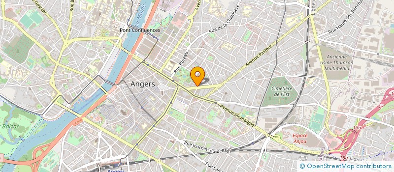 localisation de l'entreprise HUMANCITY à ANGERS