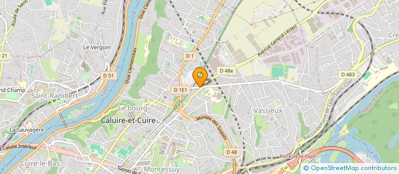 localisation de l'entreprise HUMANEO CONSEIL  CALUIRE-ET-CUIRE