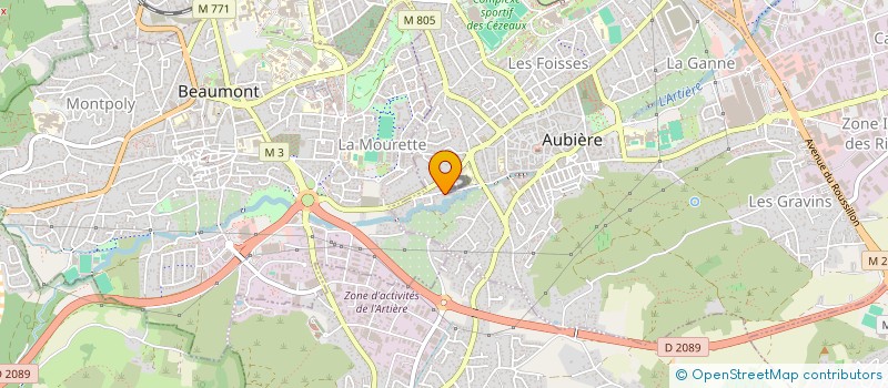 localisation de l'entreprise HUMANESENS à AUBIERE