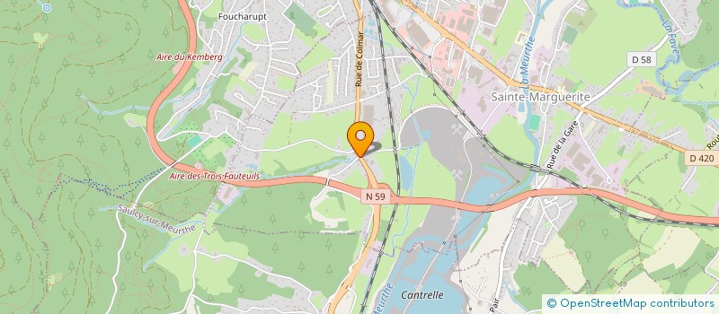 localisation de l'entreprise HUMANI-LAND  SAINTE-MARGUERITE