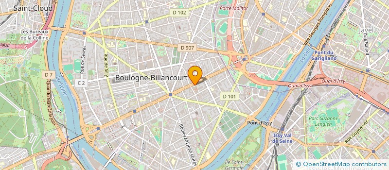 localisation de l'entreprise HUMANI'TERRE à BOULOGNE-BILLANCOURT