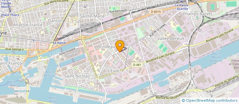 localisation de l'entreprise HUMANIA  LE HAVRE