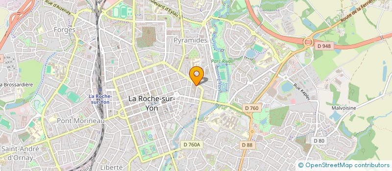 localisation de l'entreprise HUMANICES à LA ROCHE-SUR-YON