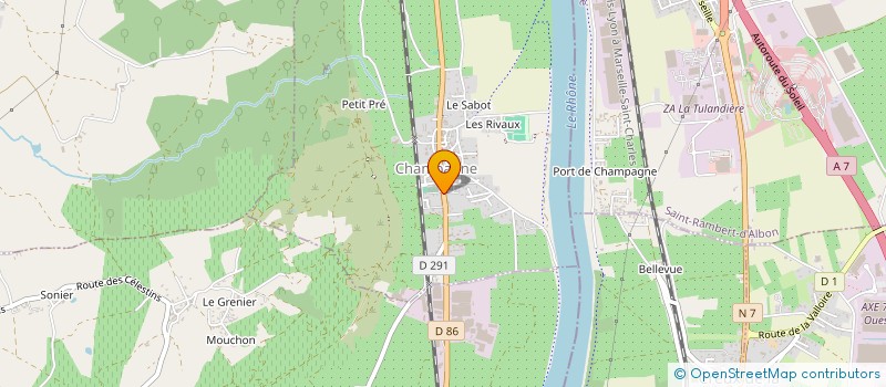 localisation de l'entreprise HUMANIMAL à CHAMPAGNE