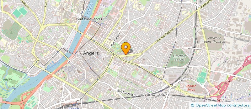 localisation de l'entreprise HUMANIMMO à ANGERS