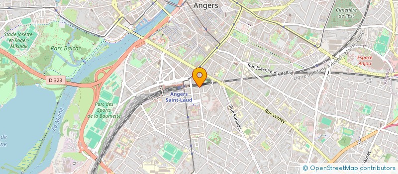 localisation de l'entreprise HUMANIS AVOCATS à ANGERS