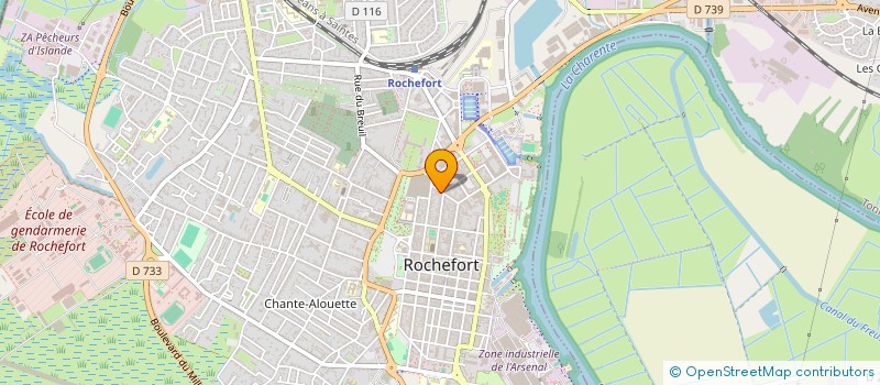 localisation de l'entreprise HUMANIS CREDITS à ROCHEFORT