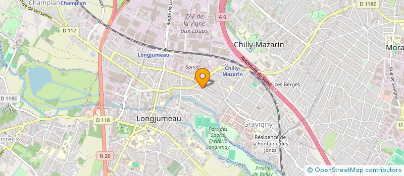 localisation de l'entreprise HUMANIS LOGISTIQUE CONSEIL ET DEVELOPPEMENT à LONGJUMEAU