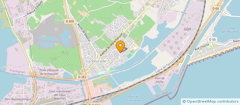 localisation de l'entreprise HUMANISME ET CULTURE à FRONTIGNAN