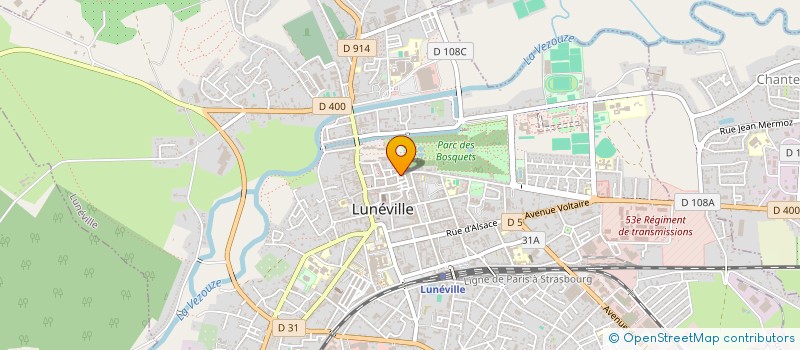 localisation de l'entreprise HUMANISTAS à LUNEVILLE