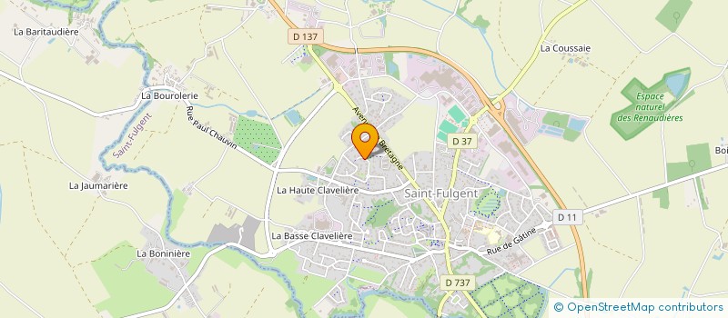 localisation de l'entreprise HUMANIT'RAID à SAINT-FULGENT