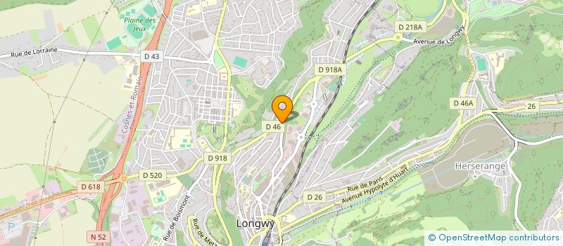 localisation de l'entreprise HUMANITAIRE WORLD à LONGWY
