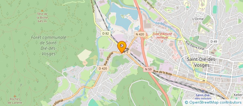 localisation de l'entreprise HUMANITARIAN DOVE à SAINT-DIE-DES-VOSGES