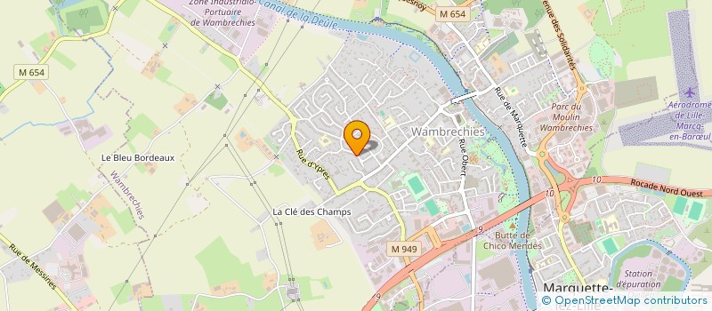 localisation de l'entreprise HUMANITAS CONSULTING à WAMBRECHIES
