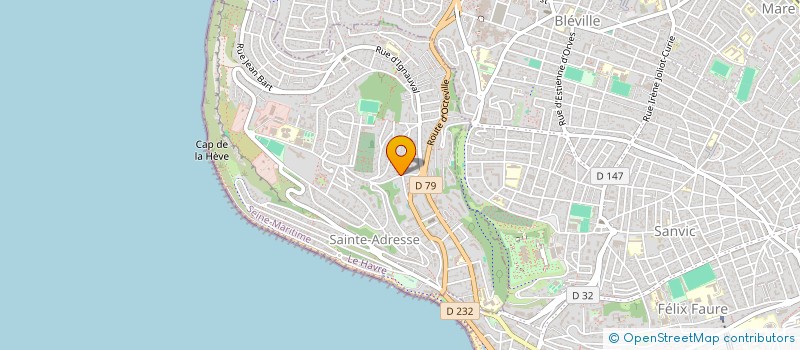 localisation de l'entreprise HUMANITERRE  LE HAVRE