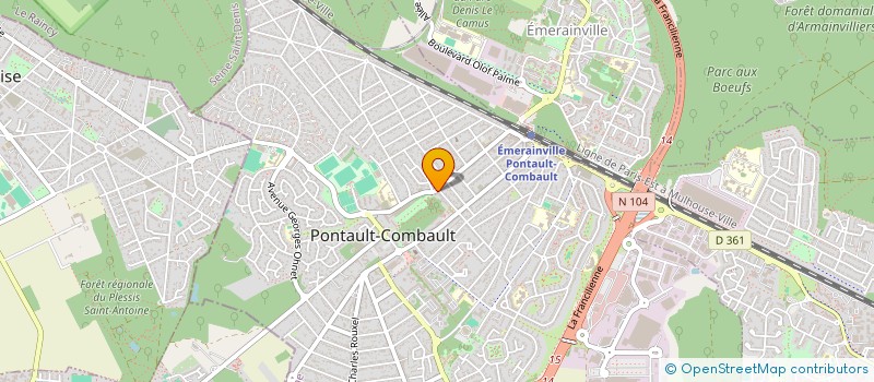 localisation de l'entreprise HUMANITUDE à PONTAULT-COMBAULT