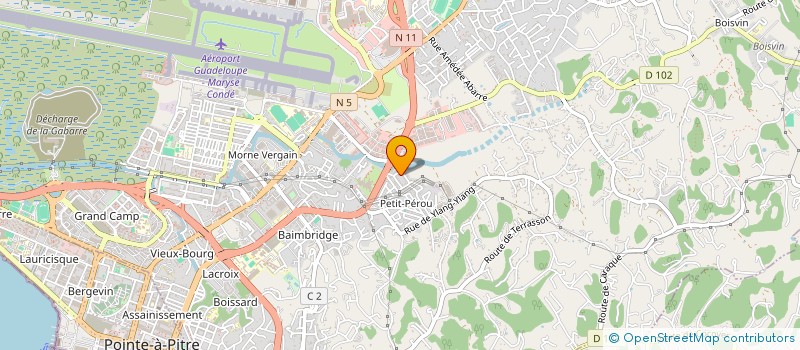 localisation de l'entreprise HUMANITY FIRST GUADELOUPE  LES ABYMES