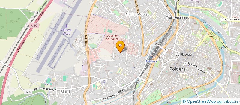 localisation de l'entreprise HUMANOPOLE à POITIERS