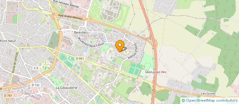 localisation de l'entreprise HUMANPOIT à POITIERS
