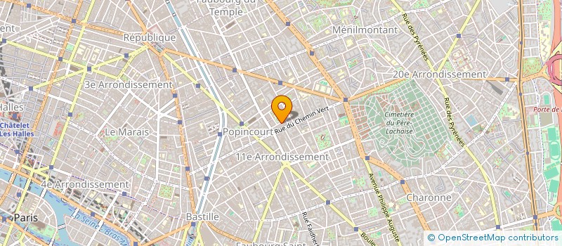 localisation de l'entreprise HUMANUS à PARIS
