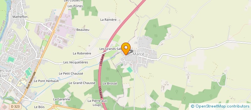 localisation de l'entreprise HUMASI FINANCIERE  LOIRE-AUTHION