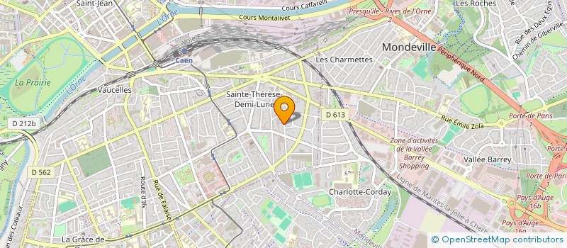 localisation de l'entreprise HUMBERT à CAEN