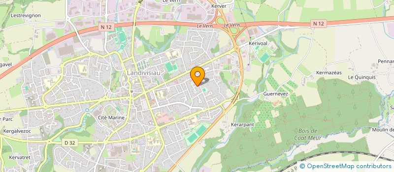 localisation de l'entreprise HUMBERT  LANDIVISIAU