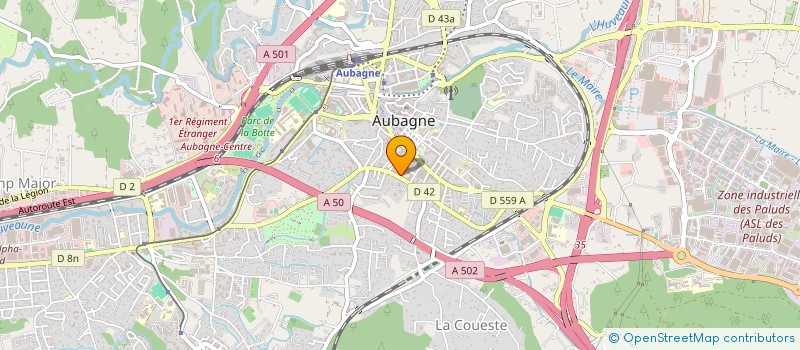 localisation de l'entreprise HUMBERT  AUBAGNE