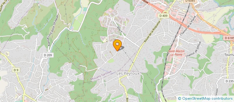 localisation de l'entreprise HUMBERT FINANCE COURTAGE  MOUANS-SARTOUX