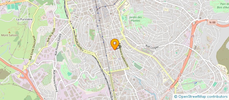 localisation de l'entreprise HUMBERT-LABEAUMAZ - DI FEDE  SAINT-ETIENNE