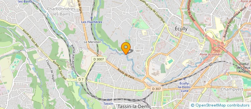 localisation de l'entreprise HUMBERT - MARTIN ASSOCIATION  ECULLY