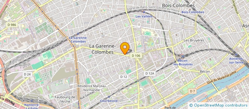 localisation de l'entreprise HUMBLOT SARL à LA GARENNE-COLOMBES