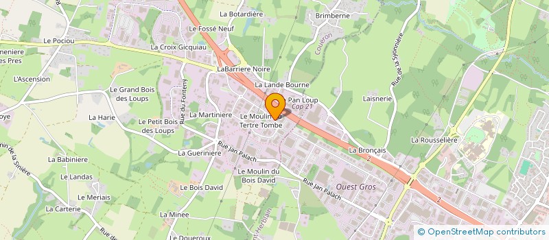localisation de l'entreprise HUMEAU DEVELOPPEMENT 2 à COUERON