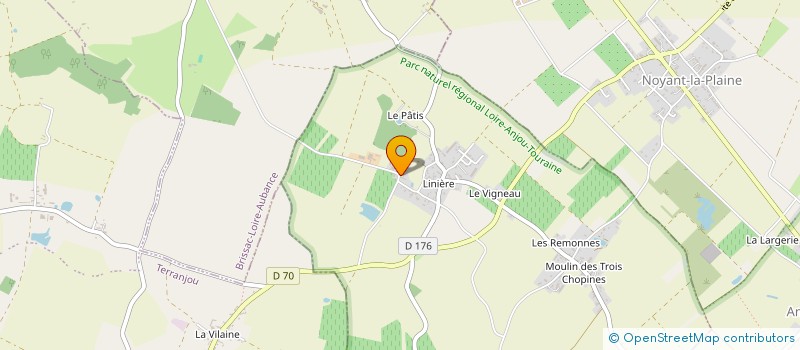 localisation de l'entreprise HUMEAU - JUSTEAU - DOMAINE DU VERGER à DOUE-EN-ANJOU