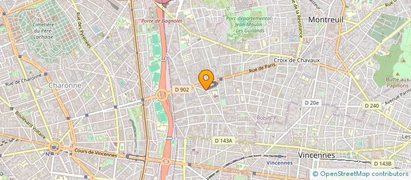 localisation de l'entreprise HUMECO à MONTREUIL