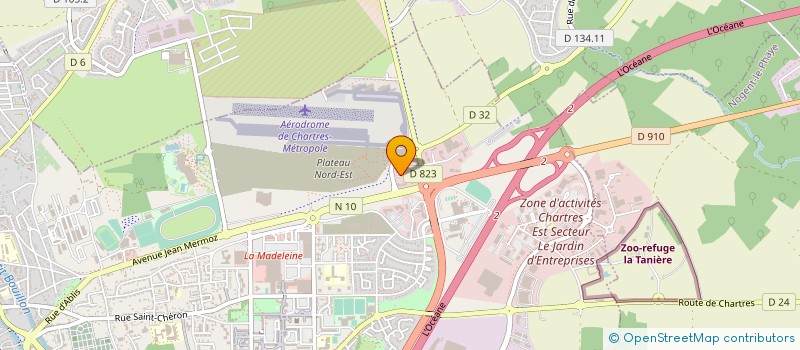 localisation de l'entreprise HUMENA à CHARTRES